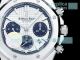 Swiss Grade Replica 7750 Chronograph HBF Audemars Piguet Royal Oak White Dial Watch (2)_th.jpg